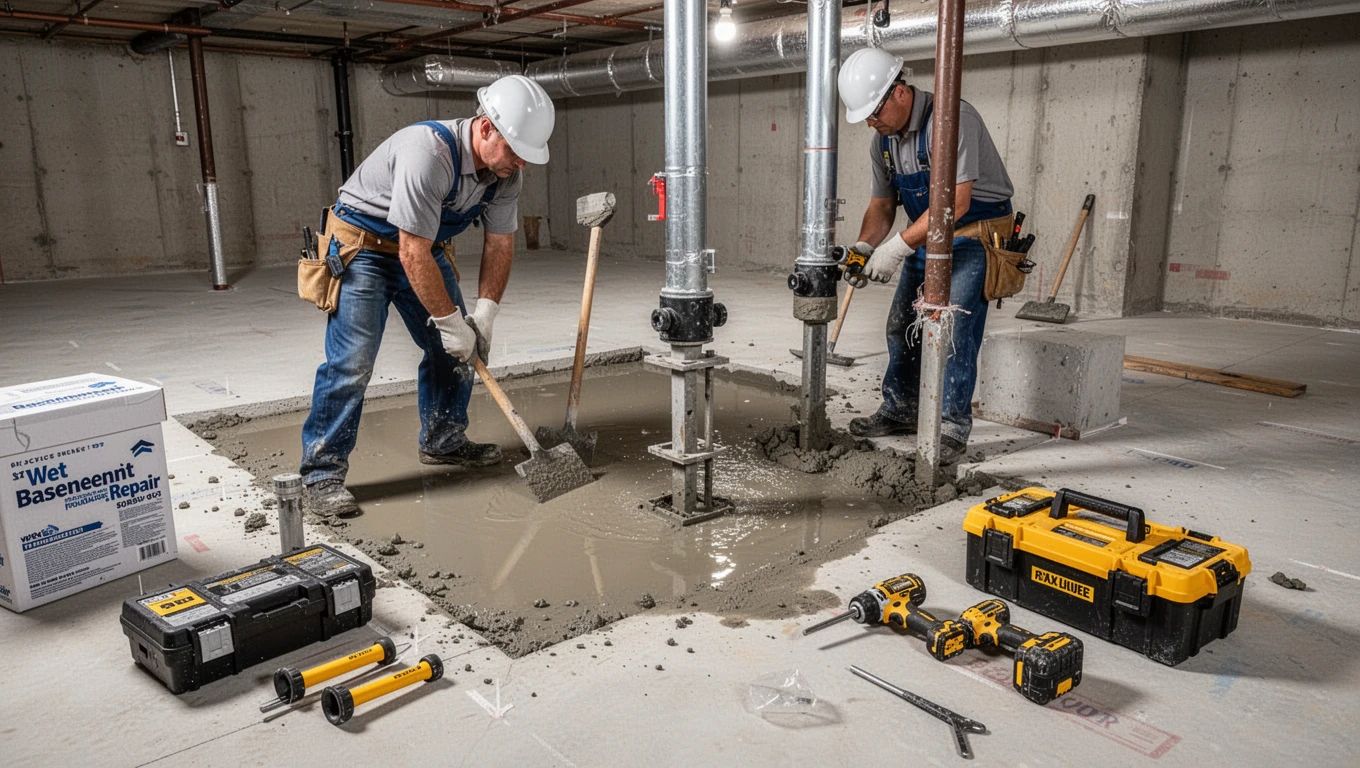 Wet Basement Repair